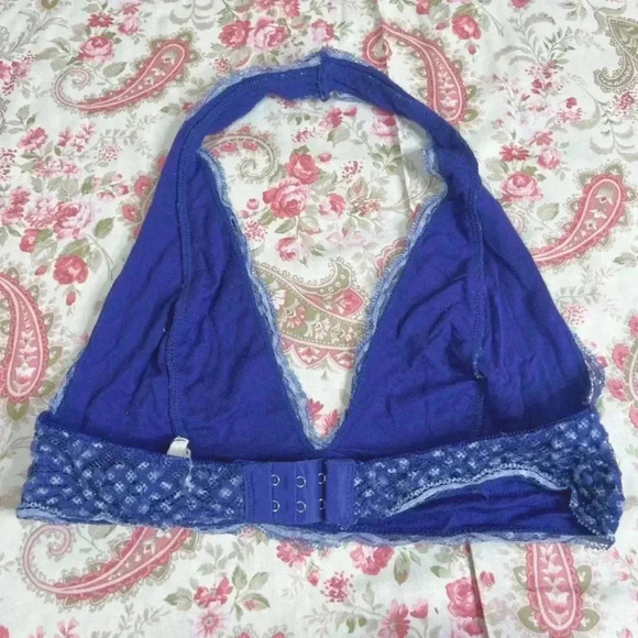 Pins and Needles Dark Blue Lace Bralette - Picture 3 of 5
